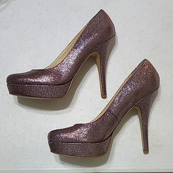 Enzo Angiolini Glitter platform heels size 8.5 - Picture 2 of 12